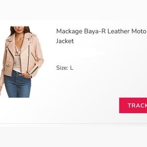 Mackage leather jacket